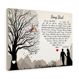 Lyrics -- Song Bird 11/07/2011 -- Canvas 18x24 -- Printify