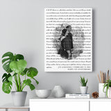 Lyrics -- J.W. & Rachael February 13, 2021 -- Canvas 12x16 -- Printify
