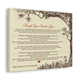 Printify Canvas Gallery Wraps 14x11 - THE BEEJE IN MY HEART -  I THOUGHT YOU SHOULD KNOW