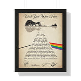 Printify Black Framed 16x20 Poster - Wish You Were Here - Design 3