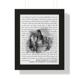 Lyrics -- Josh & Kareyn 05.29.2021 -- Black framed 11x14 -- Printify