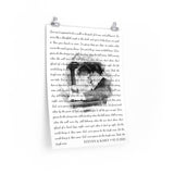 Lyrics -- Steven & Kasey 05.15.2021 -- 18x24 -- Printify