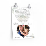Lyrics Song -- poster/ 11''x14'' -- Margaret & Matthew July 17, 2021