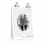 Lyrics Song -- poster/ 9''x11'' -- Arvin & Raul
