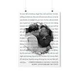 Printify Premium Matte 18x24 Poster - Christopher & Nachia 04•25•22 - Happy Anniversary My Love - All I Ask of You 1.3