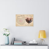 Lyrics Song -- Canvas 12"x18" -- Tina & Donny