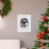 Lyrics Song -- poster/ 11''x14'' --  Josh & Lesley
