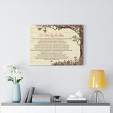 Lyrics -- El Toro y La Luna -- Canvas 18x24 -- Printify