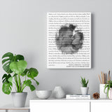 Lyrics -- Wolf & Dragon 04.08.2022 -- Canvas 11x14 -- Printify