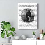 Lyrics -- Quin & Krista -- Canvas 12x16 -- Printify