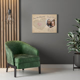 Darryl and Kamye  July 3. 2003 - Canvas 24x18 - printify