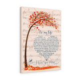 In my life lyrics -- Canvas 18x24 -- 14 -- printify