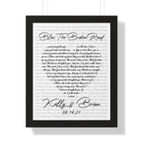 Kelly & Brian 08.14.21 - Framed 16x20 - Printify