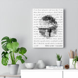 Lyrics --  Merci & Ray -- Canvas 11x14 -- Printify