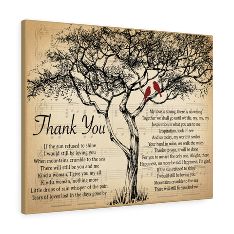 Thank You -- 31 -- Canvas 24x30 -- Printify