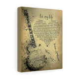 in My Life Lyrics -- Canvas 8"x10" -- 12 -- printify