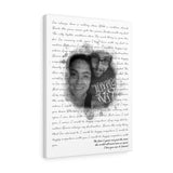 Music Lyrics Song -- Canvas 18"X24" -- The first 5 years