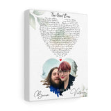 Lyrics Song -- Canvas 8"x10" -- Brian & Victoria 12~28~12