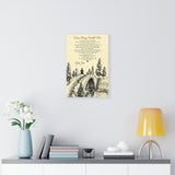 Lyrics -- Come Away With Me -- Canvas 12"X18" -- Printify