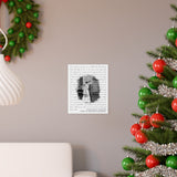 Lyrics Song -- poster/ 9''x11'' -- Cole & Haley