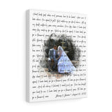 Lyrics -- Jhonny & Jasmin August 12, 2012 -- Canvas 11x14 -- Printify