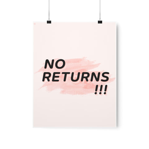 Printify Poster 11x14 - No Return - Custom Your Own