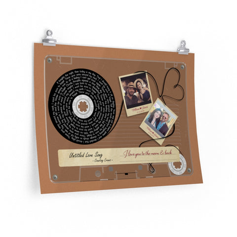 Cassettes-Tape Prints -- Poster 18"x24" -- William & Laura