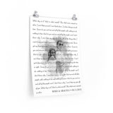 Lyrics Song -- Poster 18"x24" -- Mike & Araceli 08/11/2012