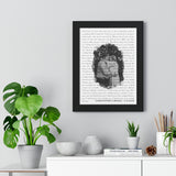 Lyrics -- Christopher and Briana 11.21.2020 -- Black Framed 12”x16” -- Printify