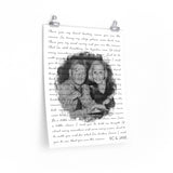 Lyrics Song -- Poster/ 16''x20'' -- RC & Jane