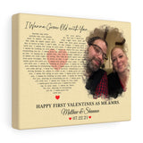Lyrics -- Matthew & Shannon 07.22.21 -- Canvas 8x10 -- Printify