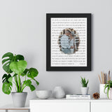 Lyrics -- 9.24.21 -- Black Framed 12”x16” -- Printify