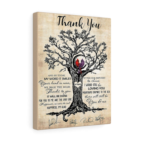 Thank you -- 8 -- Canvas 11x14 -- printify