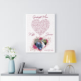 Music Lyrics Song -- Canvas 18"X24" -- Kyle & Shannon