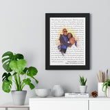 Lyrics -- Jeremy&Pauline 4-15-2019 -- Black framed 12x16 -- Printify