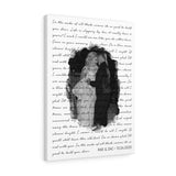 Lyrics -- Rae & Zac 10/24/2020 -- Canvas 18x24 -- Printify