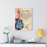 Lyrics -- Once in a lifetime (Craig David) -- Canvas 18x24 -- Printify
