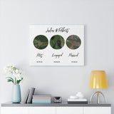 Met Engaged Married Map -- Canvas Gallery Wraps / 18"X24" -- Julia & Robert -- 1.4
