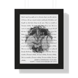 Lyrics -- Jimmy & Stephanie 05/01/2021 -- Black framed 11x14 -- Printify
