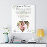 Music Song Lyrics -- Canvas 24"x30" -- Paul & Magdalena