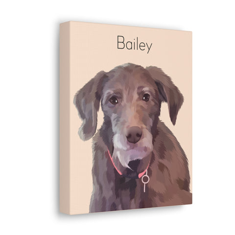 Canvas 8x10 Printify - Bailey - Dog 2.6