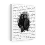 Lyrics -- Johnny and Cyndee -- Canvas 8x10 -- Printify