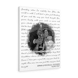 Lyrics Song -- Canvas  24"x30" -- Erman & Rochelle