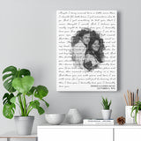 Music Lyrics Song -- Canvas 12"X16" -- Dennis & Karen Hicks
