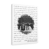 Lyrics -- Corey and Heather 10.18.2019 -- Canvas 24x30 -- Printify