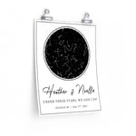 Map poster -- Heather & Noelle  -- Poster 11x14 -- printify