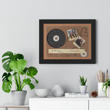 Lyrics -- Russell&Megan 06.05.2018 -- Black framed 12x16 -- Printify