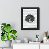 Lyrics -- Brian & Jamie 10.5.2018 -- Black frame 11x14 -- Printify
