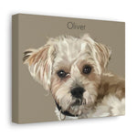 Canvas Gallery Wraps 10x8 Printify - Dog 2.6 - Oliver