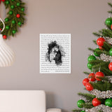 Lyrics Song -- poster/ 11''x14'' -- Samantha & Frank